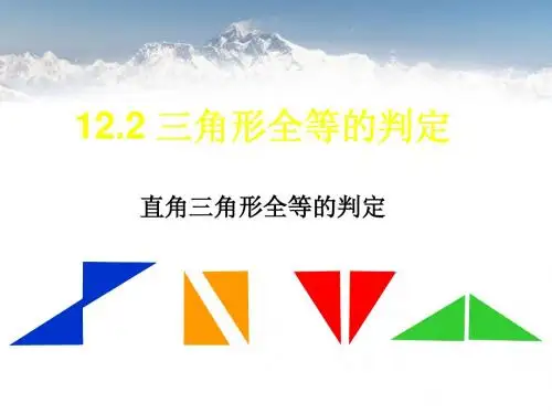 12.2直角三角形全等的判定(HL)