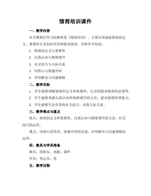 情商培训课件