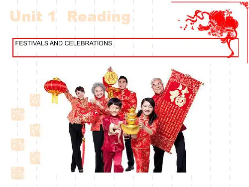 人教新课标必修3 Unit 1 Festivals around the world Reading 课件(共38张PPT)