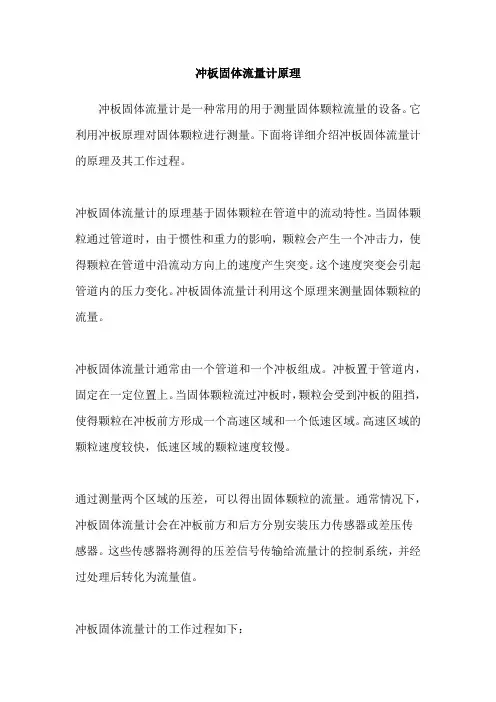冲板固体流量计原理