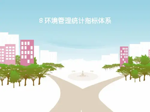 8 环境管理统计指标体系