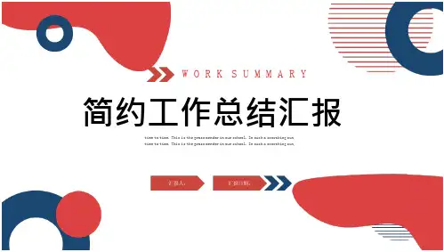 安总监个人总结PPT模板