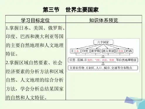 2018版高考地理大第1轮复习第十八章世界地理第三节世界主要国家课件新人教版