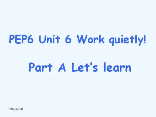 英语人教版五年级下册PEP6_Unit6_A_Let’s_learn