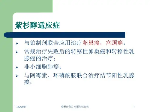 紫杉醇化疗专题知识宣教培训课件