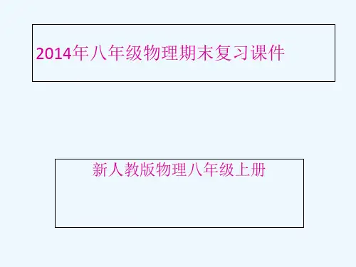 八年级上册物理---总复习课件ppt
