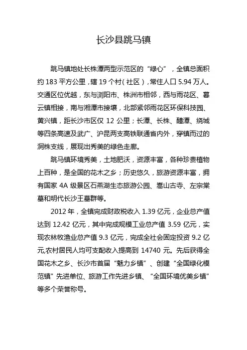 长沙跳马镇