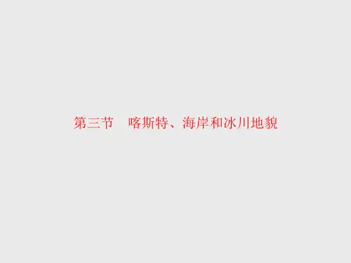 2020-2021学年高中地理新教材湘教版必修第一册同步课件：第二章 第三节 喀斯特、海岸和冰川地貌