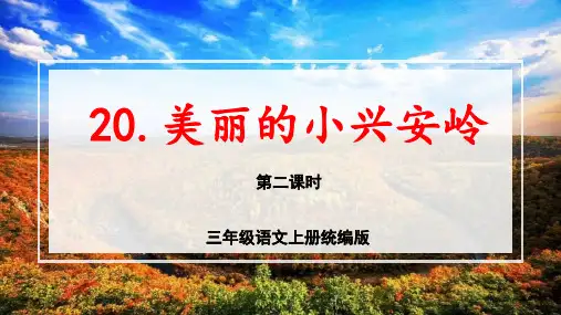 小学语文 三年级上册 第20课《美丽的小兴安岭》(第二课时)(教学课件)-( 统编版)