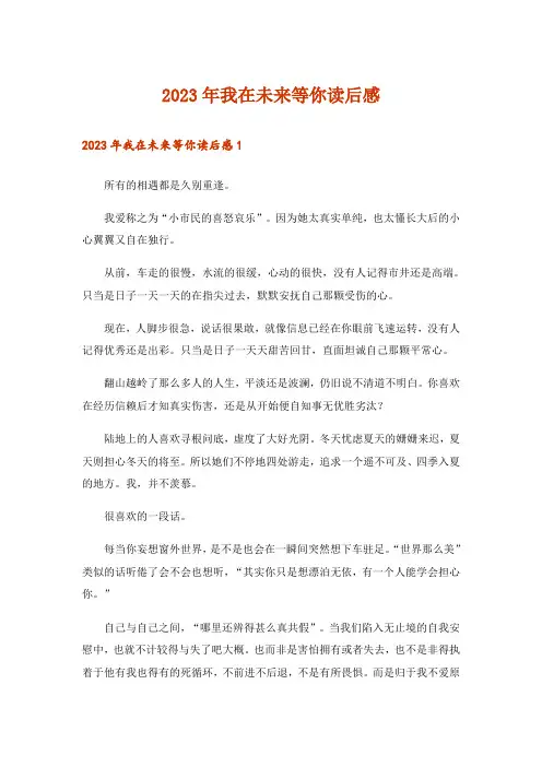 2023年我在未来等你读后感_1