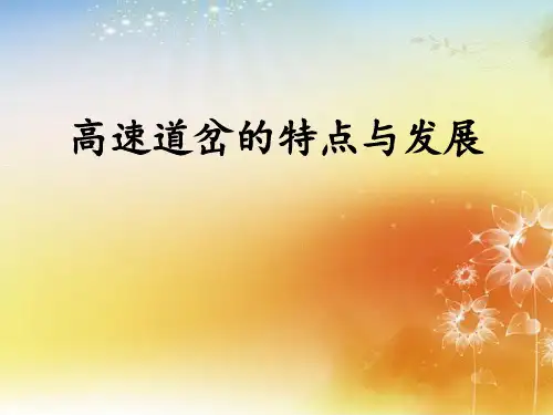 高速道岔的特点及发展