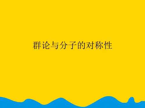 群论与分子的对称性【完美版PPT】