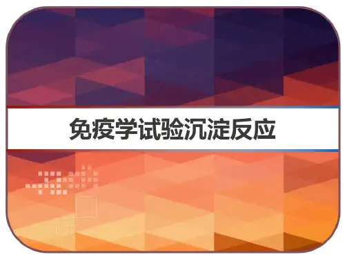 免疫学试验沉淀反应 PPT