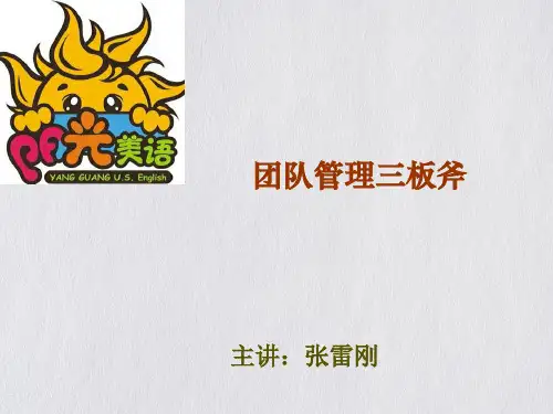 团队管理培训讲义(PPT41页)