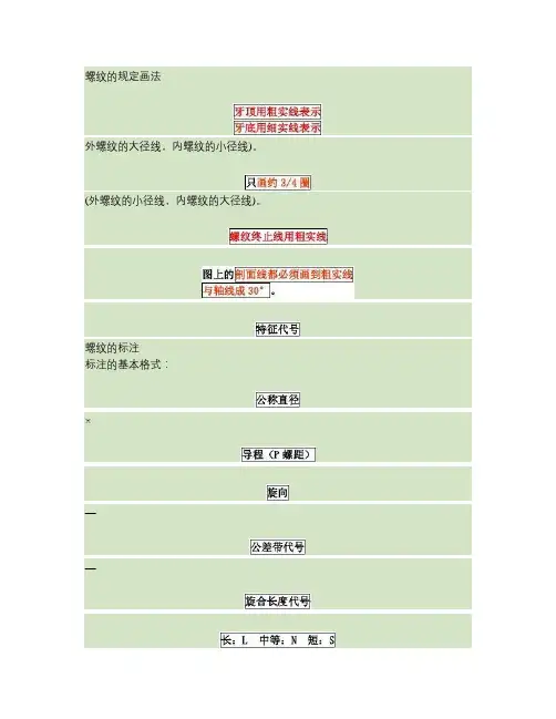 装配图的规定画法、特殊画法.