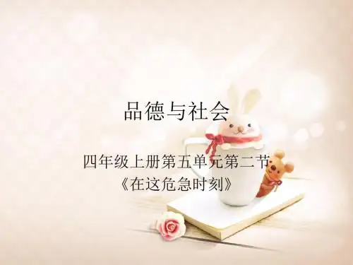 四年级上品德与社会课件-在这危机时刻5科教版