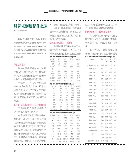 胚芽米到底是什么米