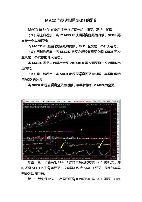 MACD与快速指标SKDJ的配合