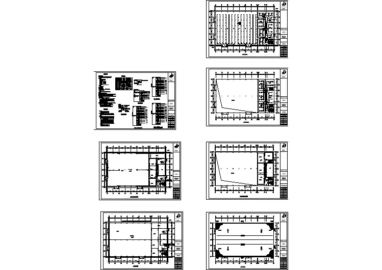 安徽安庆市三层大学实训楼全套建筑施工图