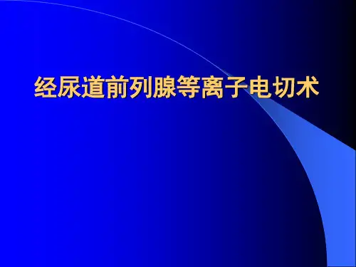 经尿道前列腺等离子电切术