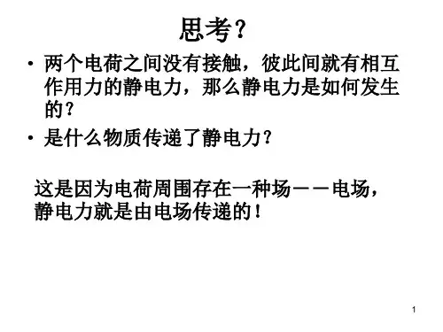31电场强度ppt