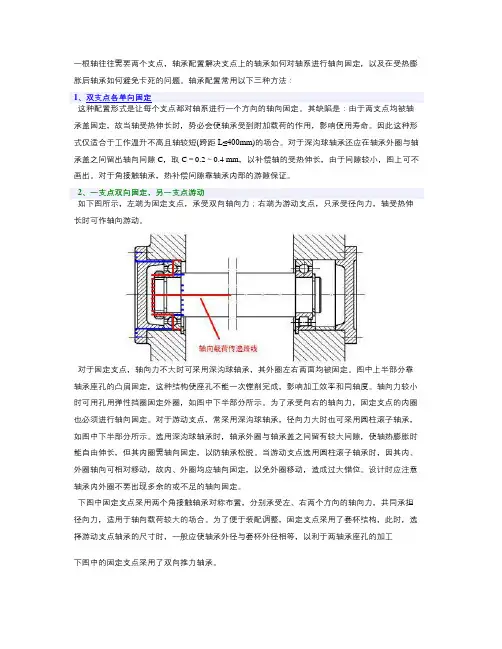 轴承的配置