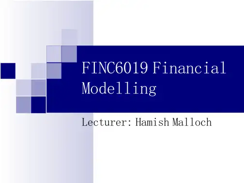 悉尼大学金融建模课件FINC6019_Lecture_1
