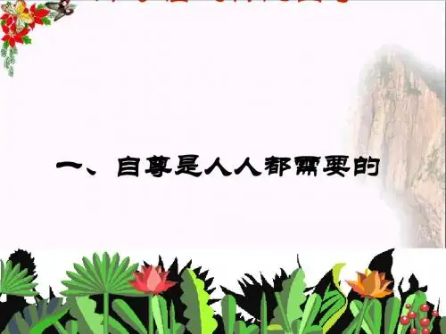 自尊是人人都需要的ppt优秀课件24