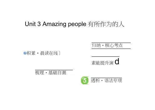 高中英语全程复习方略课件：必修2Unit3Amazingpeople(译林牛津)