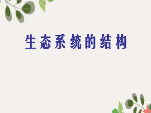 人教版高中生物必修三生态系统的结构精品ppt课件