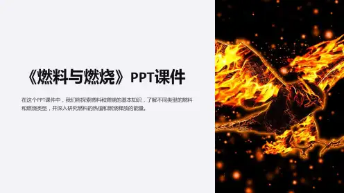 《燃料与燃烧》课件