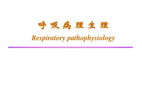 肺通气功能的评价