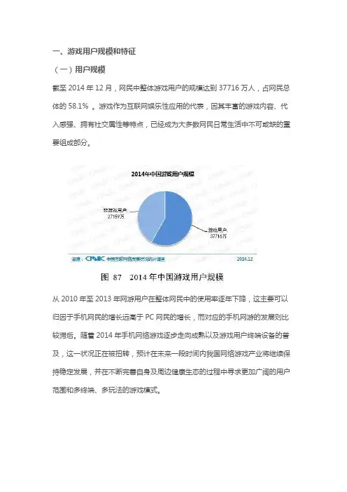 2014年网络游戏市场发展状况