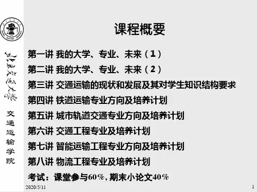 交通运输类专业导论共50页