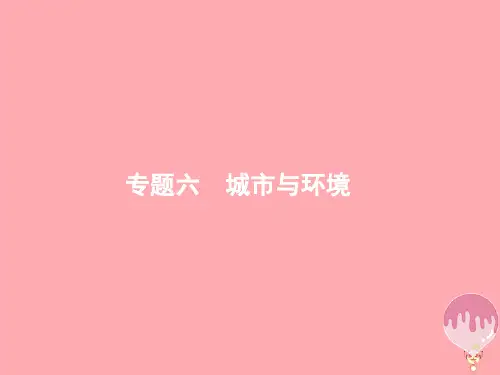 (浙江选考Ⅰ)2021高考地理二轮复习专题6城市与环境第1讲城市空间结构课件