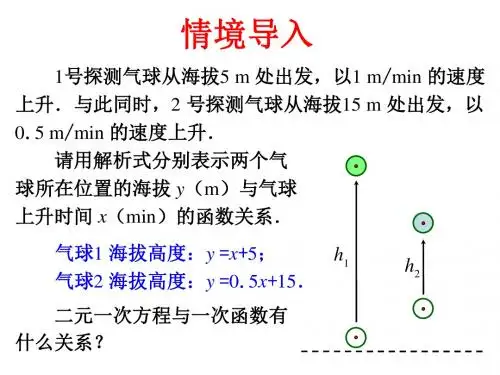 19.2.3 一次函数与方程、不等式3ppt