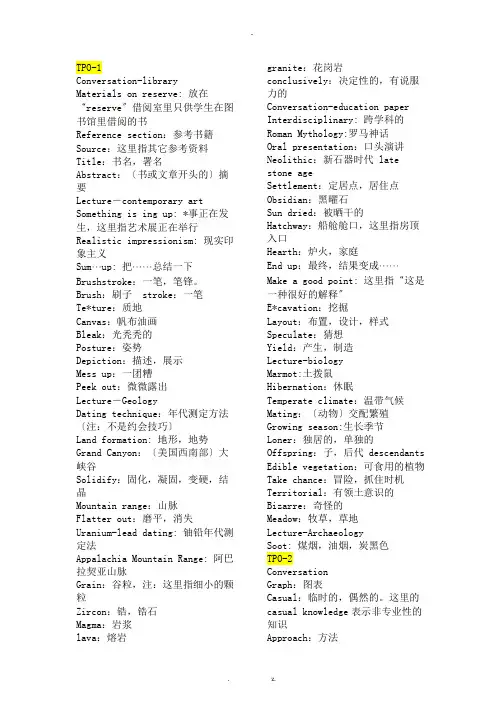 tpo词汇总结