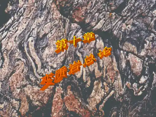 第十章--变质岩总论PPT课件