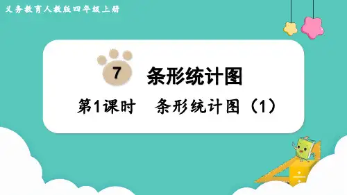 人教版四年级数学上册课件第7单元条形统计图第1课时条形统计图(17张PPT)