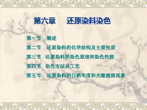 第六章 (1)还原染料染色