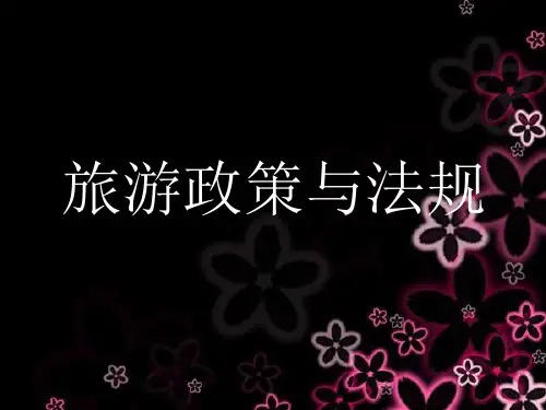旅游政策与法规理论讲义(ppt 106页)