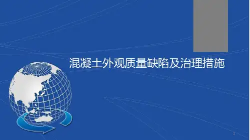 混凝土外观质量缺陷及治理措施-2022年学习资料