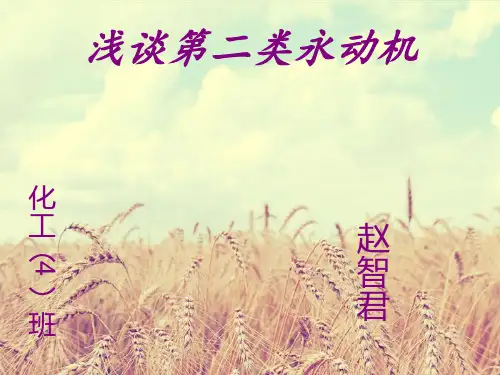 浅谈第二类永动机