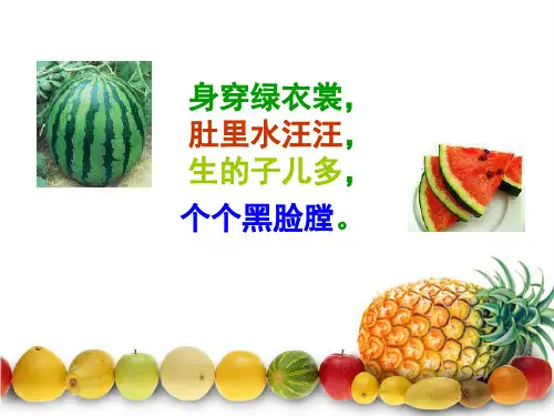 我喜欢吃的水果(课堂PPT)