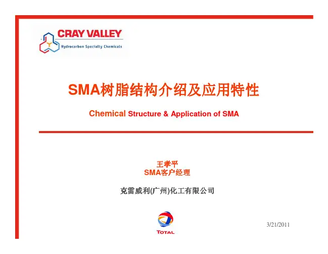 SMA树脂结构介绍及应用特性