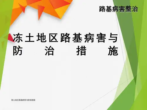 冻土地区路基病害与防治措施