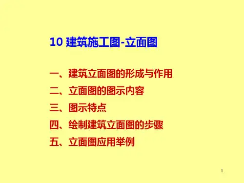 建筑施工图-立面图(很实用)PPT课件