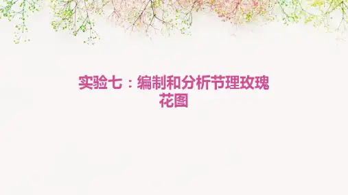 实验七、编制和分析节理玫瑰花图