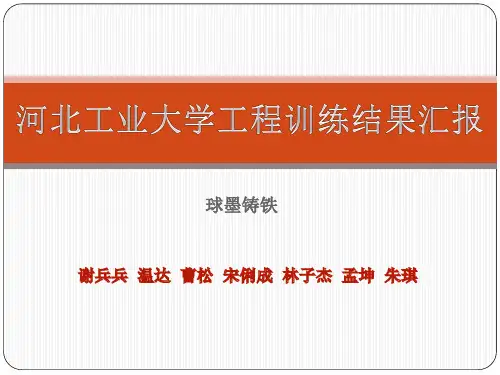 球铁铸造实验结果汇报