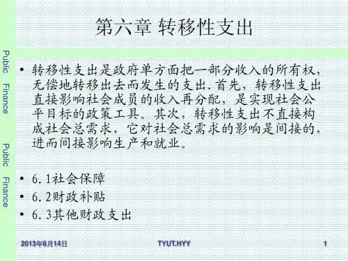 6.转移性支出